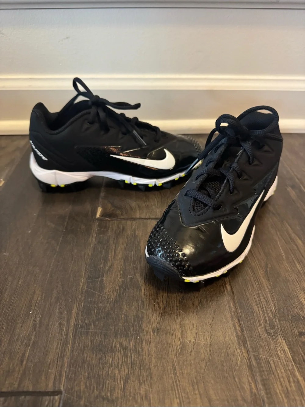 Nike Vapor Kids Black/White Cleats